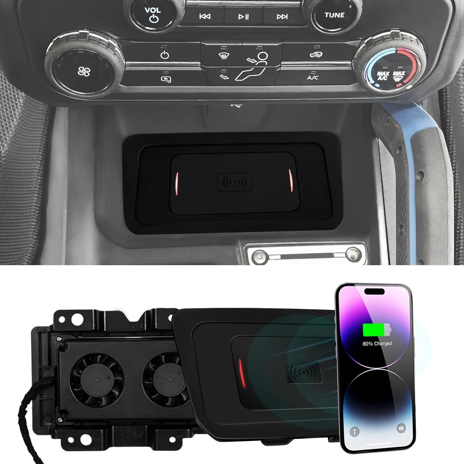 Mabett Console Wireless Charging Pad